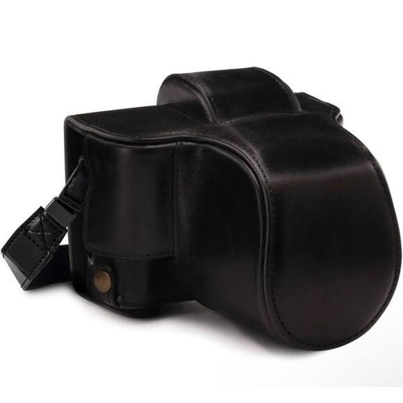 MegaGear Compatible with Fujifilm x-T100 Ever Ready Camera Case Black MG1492 NEW - Picture 1 of 10